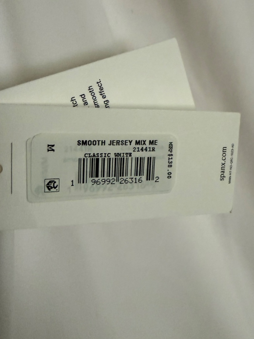 Spanx Smooth Jersey Mix Me Dress White Size M NWT - Picture 5 of 5